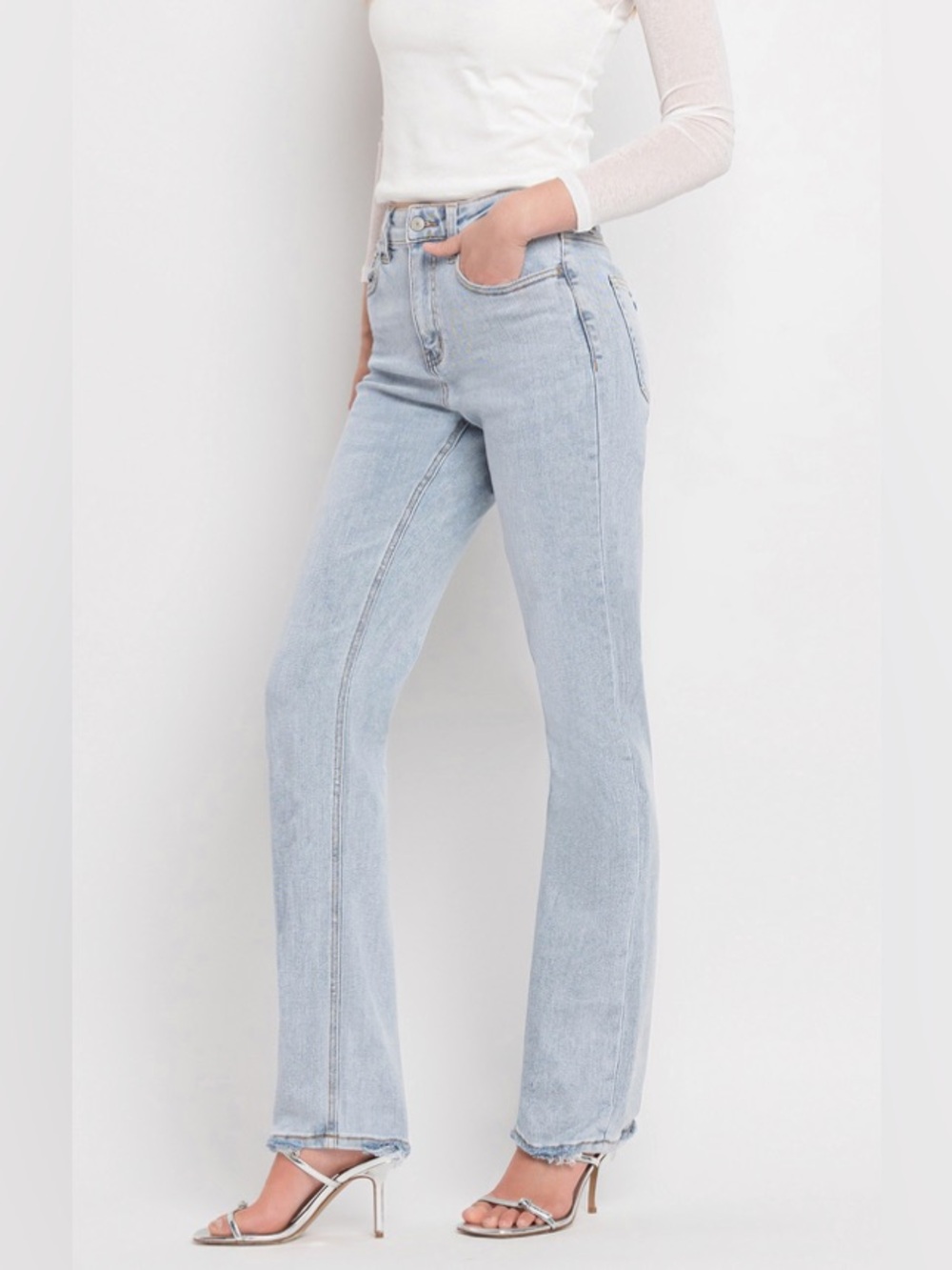 Lovervet High Rise 90s Vintage Straight Jeans - Picture 2 of 4